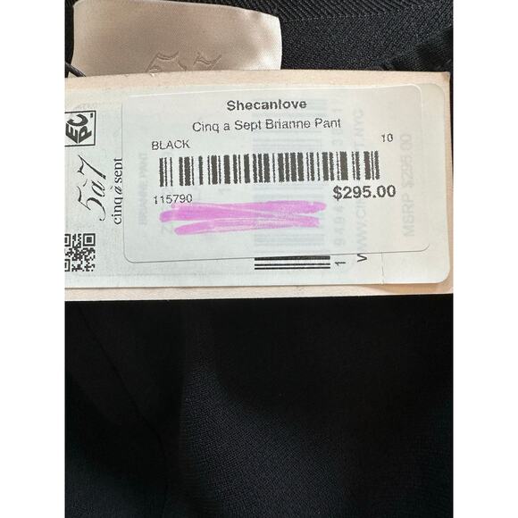 CINQ À SEPT Brianne Crepe Dress Pants Size 10 NWT - Picture 8 of 14